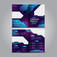 Technology Company Profile Template vector