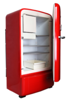 antiguo rojo refrigerador png
