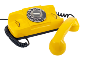 antiguo amarillo teléfono png