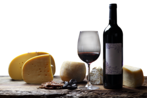 Red wine with cheese png