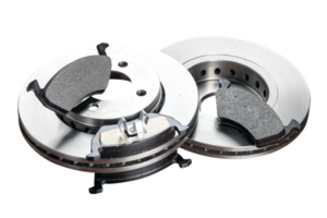 Brake disc with pads png