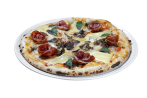 Parma ham pizza with mushrooms png