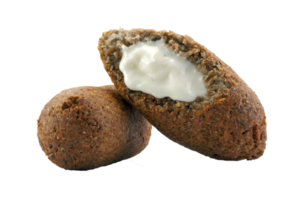 Fried kibbeh stuffed with creaquibe png