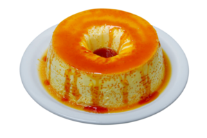 Condensed milk pudding with eggs png