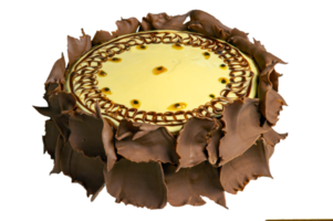 chocolate cake with passion fruit png