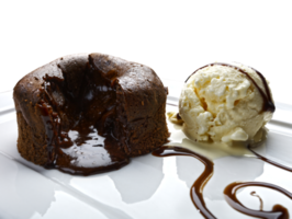 Chocolat fondant lave gâteau png