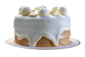 Dulce de leche cake with white chocolate png