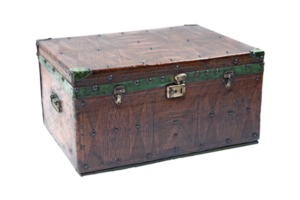 leather trunk vintage png