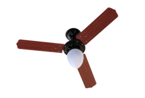 Ceiling fan with wood shovels png
