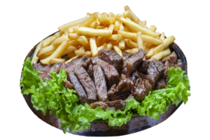 picanha con francese patatine fritte png