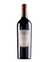 Red wine bottle on transparent background png