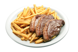 picanha con francés papas fritas png