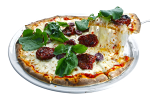 Pizza mozzarella Roquette tomate png