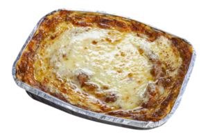 Lasagna Bolognese baked in the wood oven png