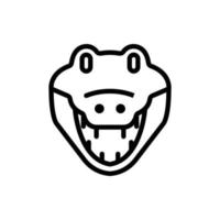 Animal Head Line Icon vector