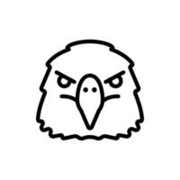 Animal Head Line Icon vector