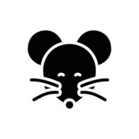 mouse glyph icon vector