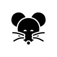 mouse glyph icon vector