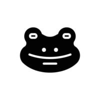 frog glyph icon vector