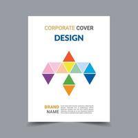 Corporate Business Book Cover Design Template. Can be used for Brochures, Annual reports, flyers, Leaflet, magazines, Posters, Business presentations, portfolios, banners, and Websites. vector