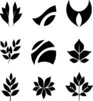 black and white of icon shape vector