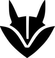 black and white of evil icon vector