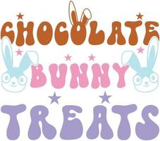 happy easter Groovy svg design, easter bunny Quotes design vector