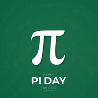 Happy International Pi Day Social Media Post vector