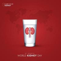 World Kidney Day Social Media Post vector