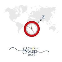 World Sleep Day Social Media Post vector