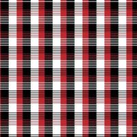 Red and white Scottish Woven Tartan Plaid Seamless Pattern. vector