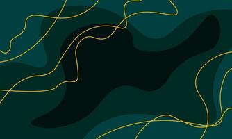 Green Deep Paper Cutout Wave Abstract Background vector