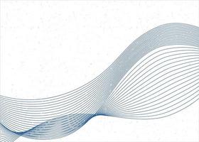 Abstract blue wave from lines with texture. Dynamic sound wave. Optical art design element. Vector background.