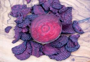 bete vulgaris freshly harvested and sliced beets photo