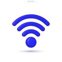 Realistic 3D wireless network vector illustration with connected devices, routers, and signals. Perfect for tech and connectivity concepts.