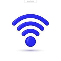 Realistic 3D wireless network vector illustration with connected devices, routers, and signals. Perfect for tech and connectivity concepts.