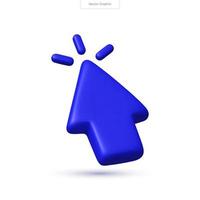 Point and click with this 3D realistic mouse cursor vector. Great for technology, design, and user interface concepts. 3d vector render illustration