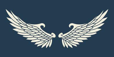 Vector angel wings design