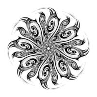 Mandala tribal sun vector