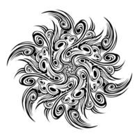 Mandala tribal sun vector