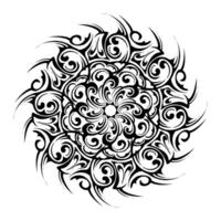 Mandala tribal sun vector