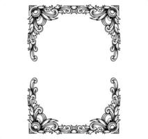 Luxurious classic frame design vector
