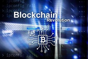 Blockchain revolution, innovation technology in modern business. photo