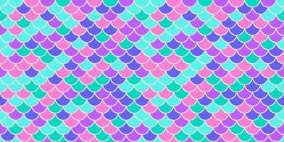 Mermaid scale background. Hologram unicorn iridescent pattern with gold. Fish tail wallpaper. Vector neon print.