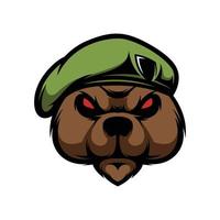 oso mascota logo diseño vector