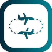 Round Trip Vector Icon Design