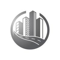 edificio logo vector y símbolo icono