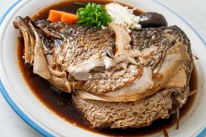 Boiled Fish Head with Soy Sauce photo