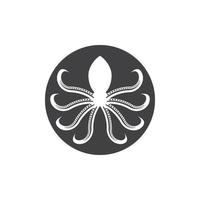 pulpo logo vector diseño