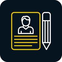 Job Application Vector Icon Design